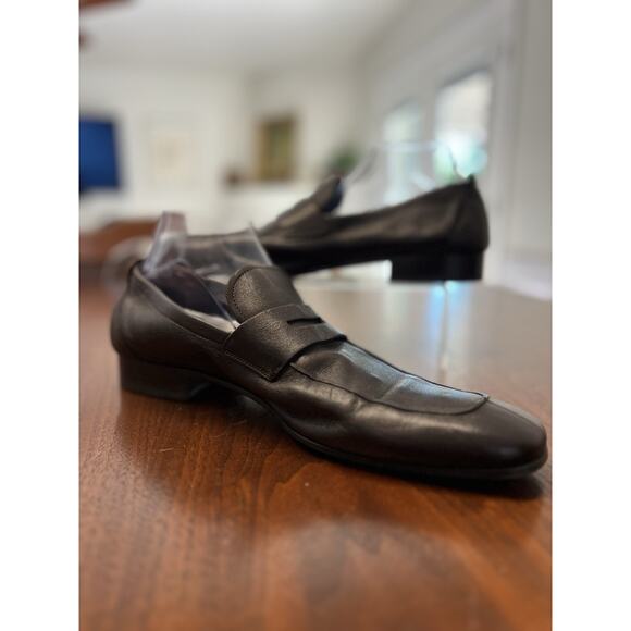 Salvatore Ferragamo Chocolate Brown Soft Leather Penny Loafer Sz 11 EE main image 6